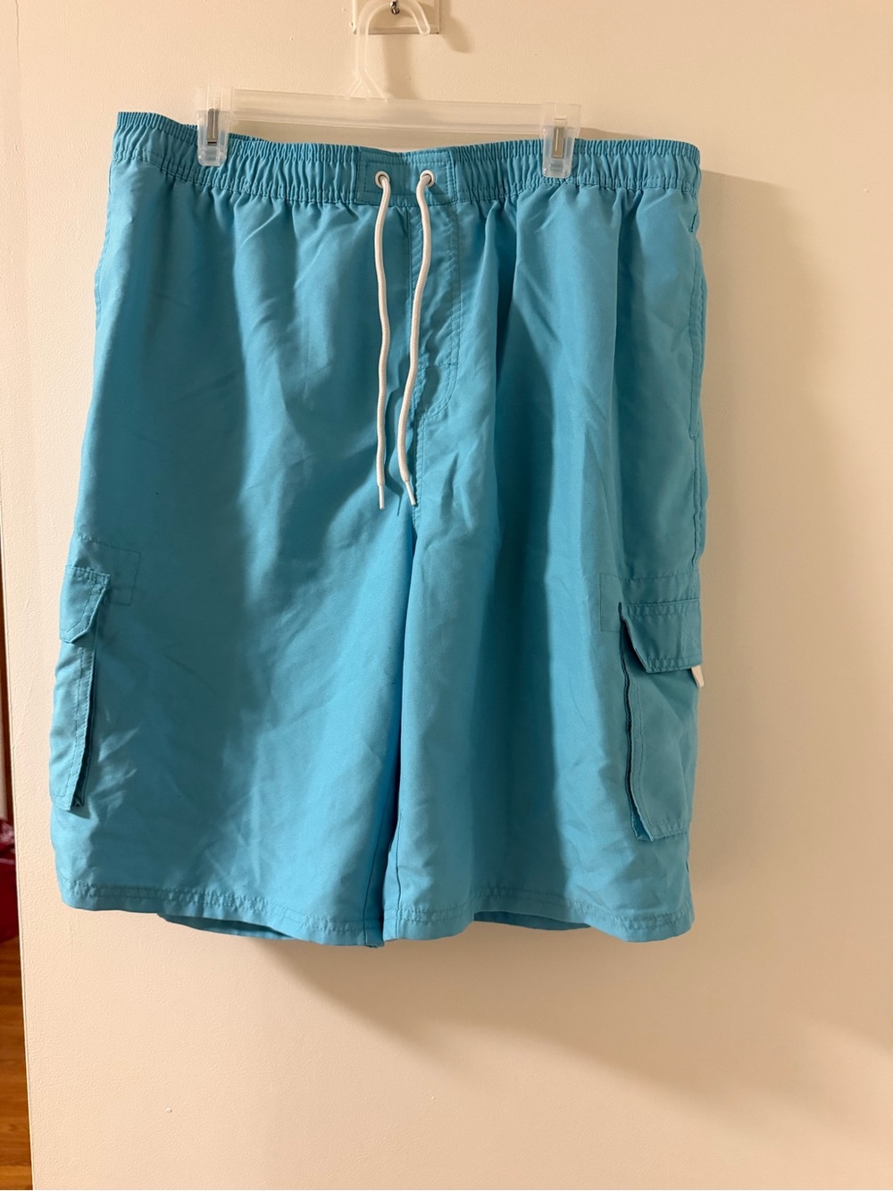 Men's Aqua Cargo Swim Shorts with Drawstring